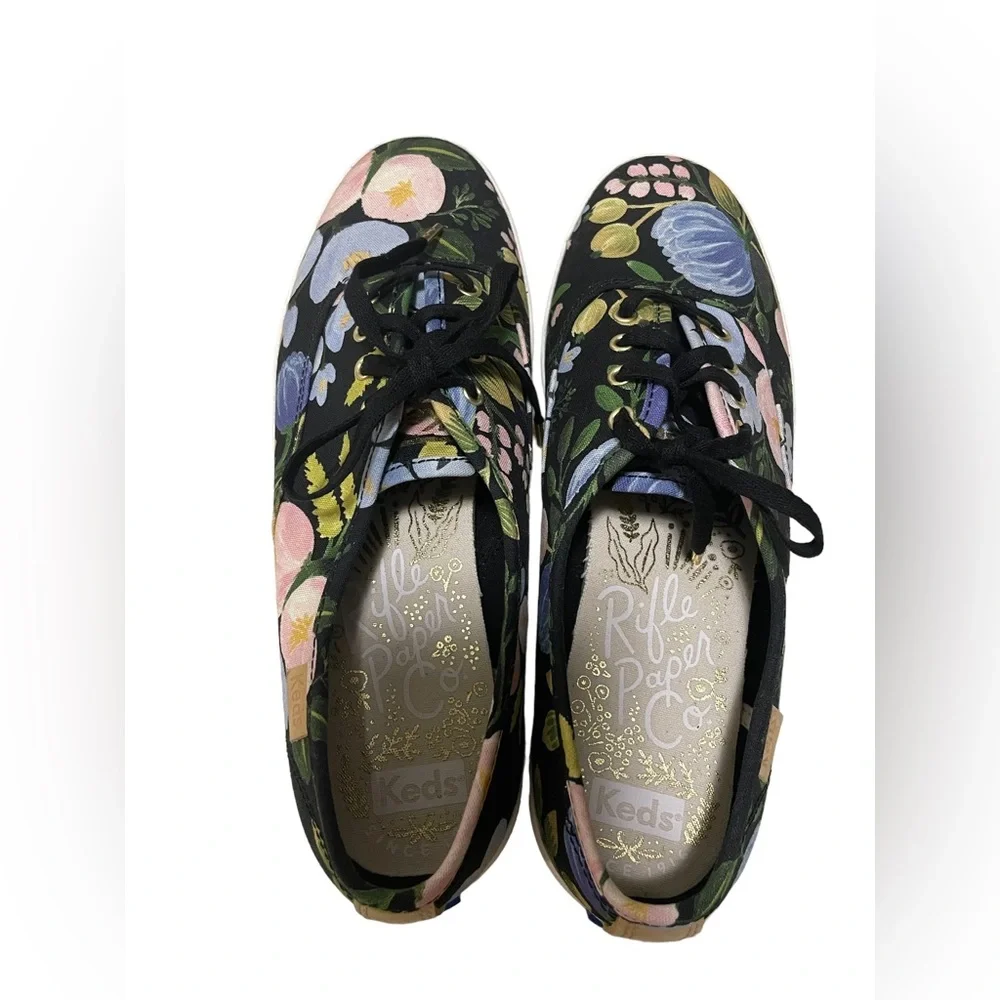 Rifle Paper‎ Co. x Keds - Black Botanical Champion Sneaker